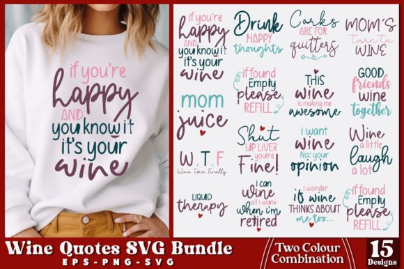 Download Wine Quotes SVG Bundle - Wine quote Collection