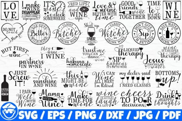 Download Wine Quotes / Wine Saying X37 BUNDLE - Wine quote Collection